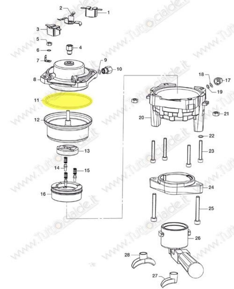 Picture of OR 4300 Silicone macchina caffè Lavazza LB800 60050 CA3