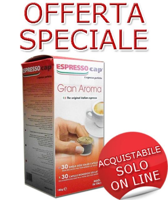 SUPER OFFER: 30 Espresso Cap GRAN AROMA capsules