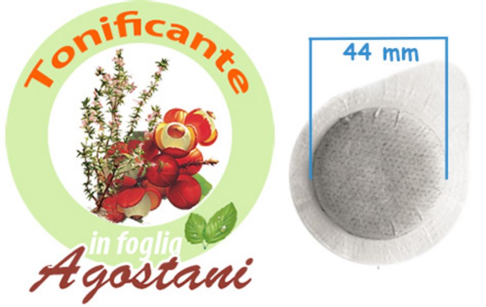 Picture of 50 Cialde Agostani Tisana Tonificante in foglia  formato 44mm ESE compatibili MOKONA