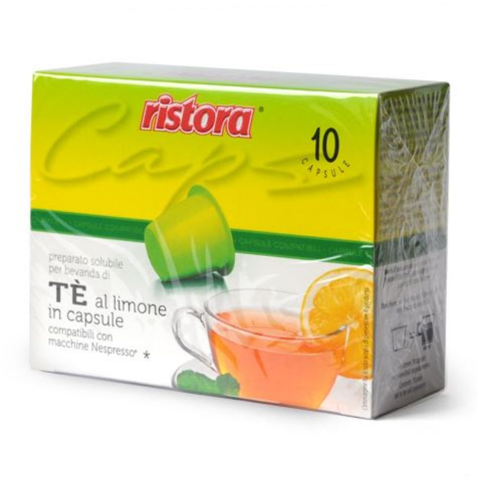 Picture of Ristora Lemon tea capsules compatible with Nespresso coffee machines
