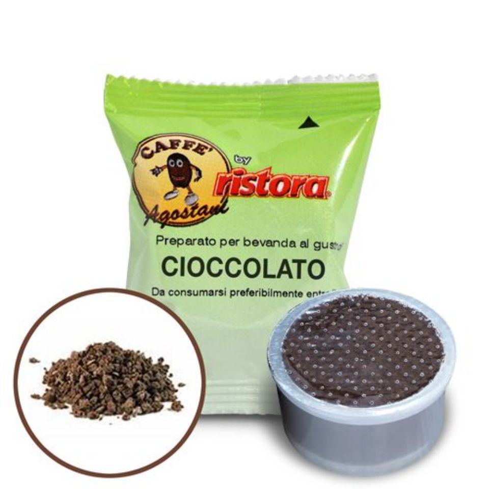 Picture of 50 Agostani by Ristora HOT CHOCOLATE capsules compatible with Lavazza Point machines