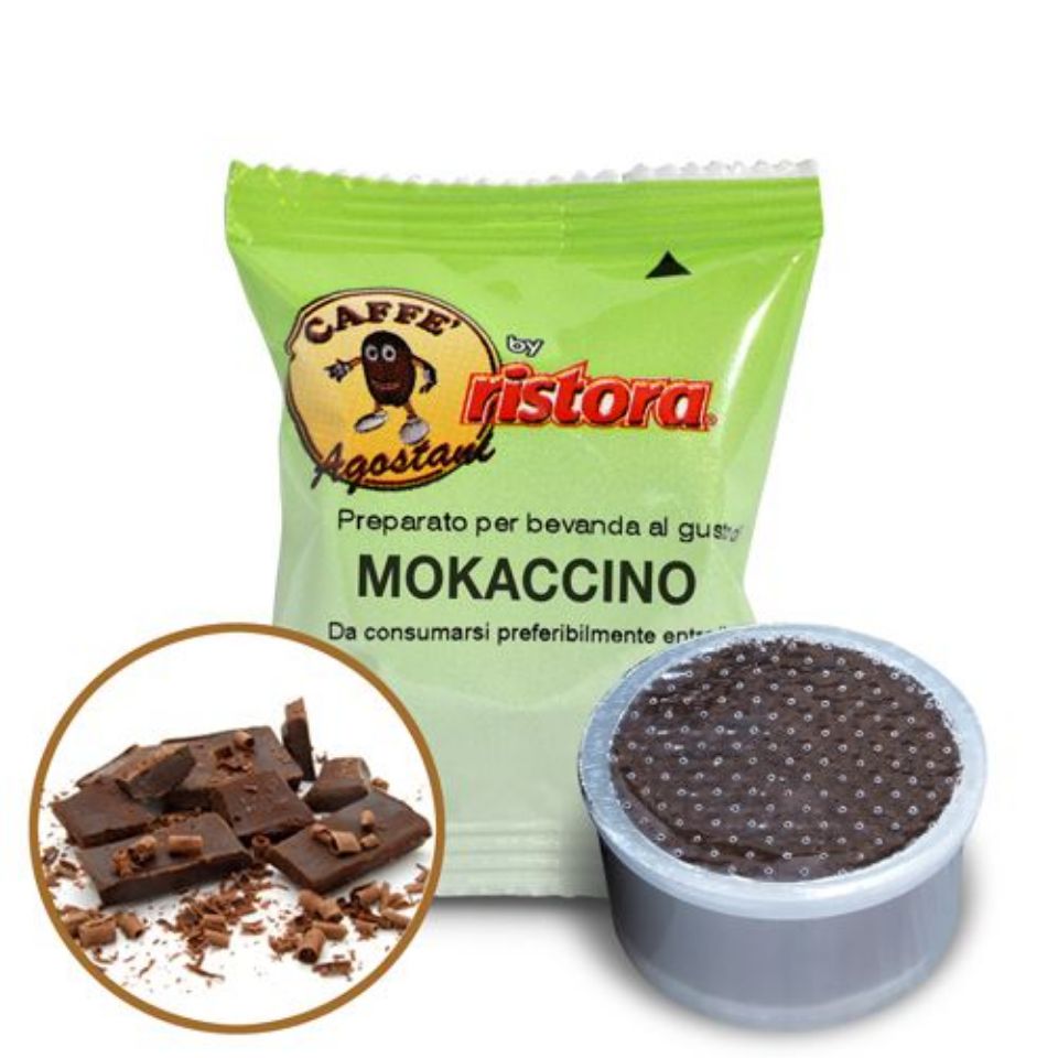 Picture of 50 Agostani by Ristora MOCHACCINO capsules compatible with Lavazza Point System