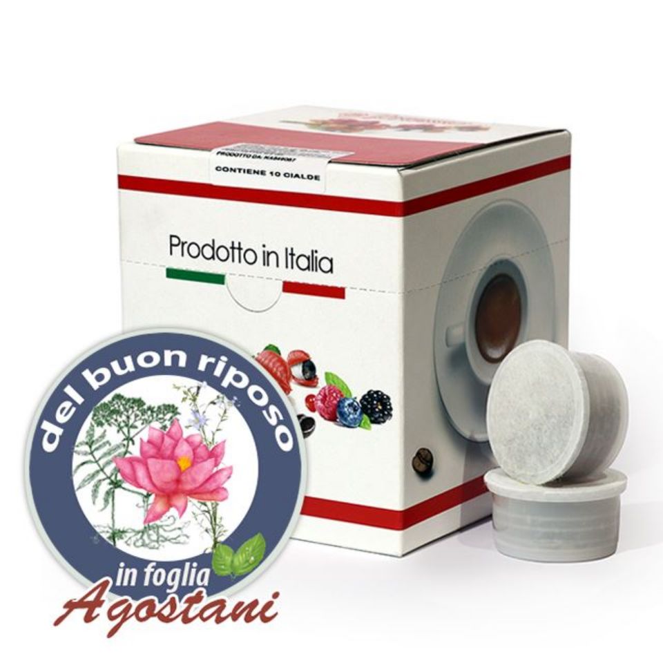 Picture of 10 Pods Herbal Tea Relax in Agostani leaf Compatible Lavazza Espresso Point