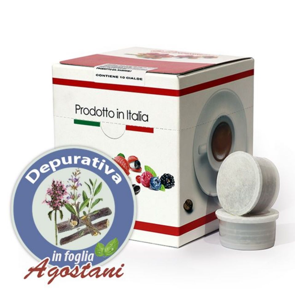 Picture of 10 Pods Depurative Herbal Tea Agostani Compatible Lavazza Espresso Point