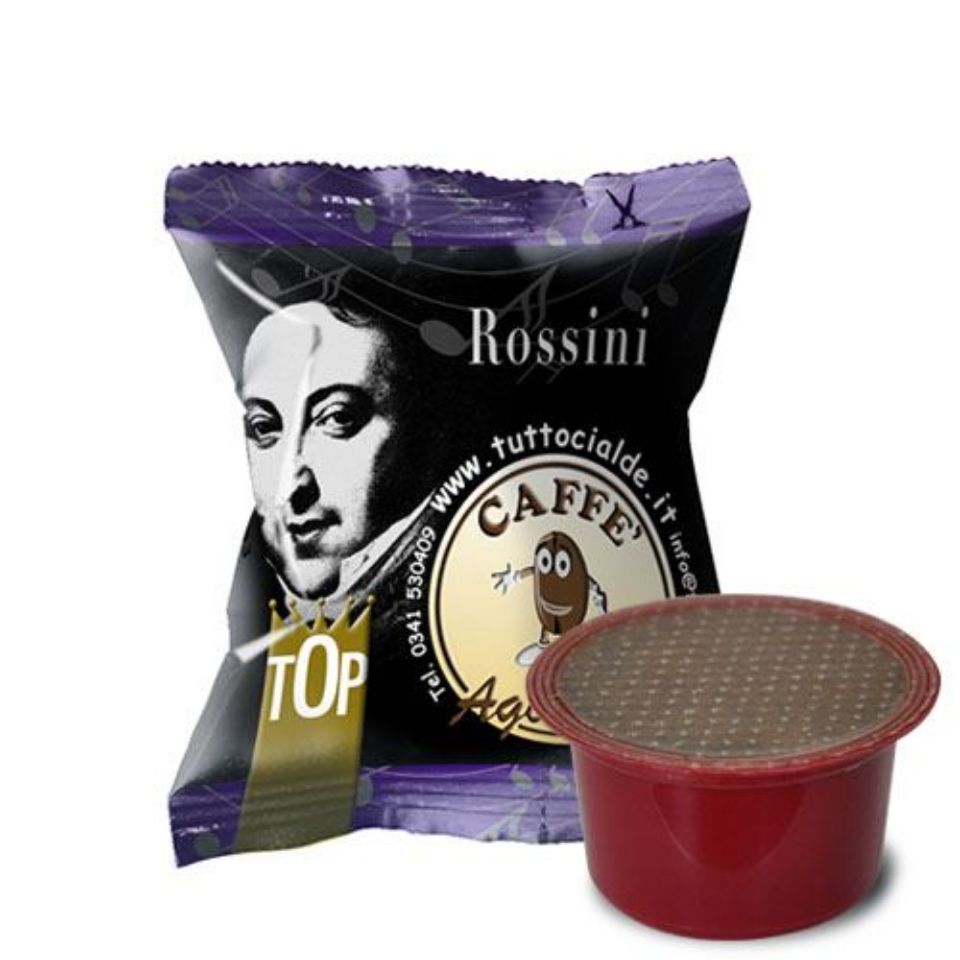 Picture of 50 Agostani Coffee Capsules Rossini compatibile Lavazza BLUE e Lavazza In Black