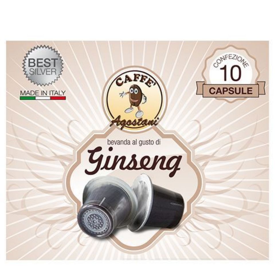 Picture of 60 caps of Agostani Best Silver Ginseng compatible with Nespresso system