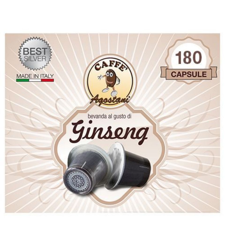 Picture of SPECIAL OFFER: 180 caps of Caffè Agostani BEST Ginseng compatible with Nespresso system Free Shipping