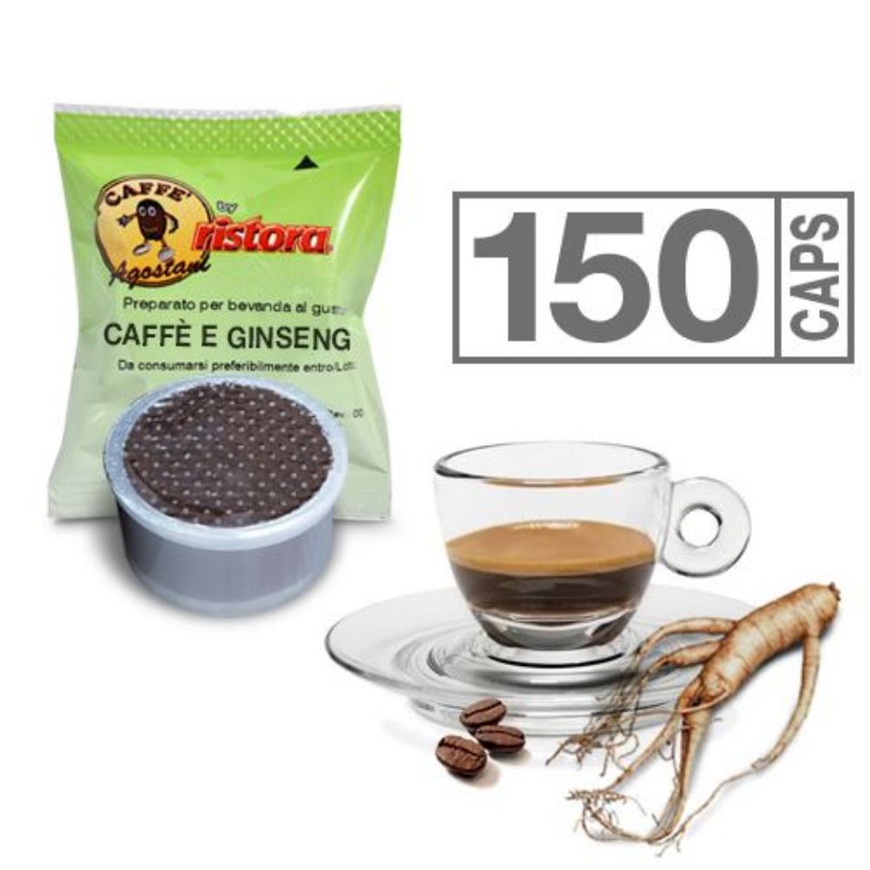 Picture of 150 Agostani by Ristora GINSENG COFFEE capsules for Lavazza Espresso Point machines - free shipping*