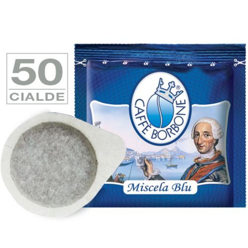 Picture of 150 Cialde filtrocarta 44 mm ESE caffè Borbone miscela BLU