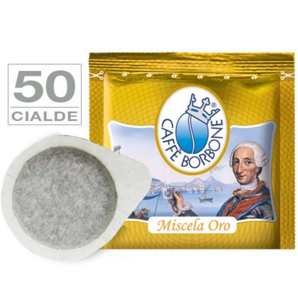Picture of 50 Cialde filtrocarta caffè Borbone miscela ORO 44 mm ESE