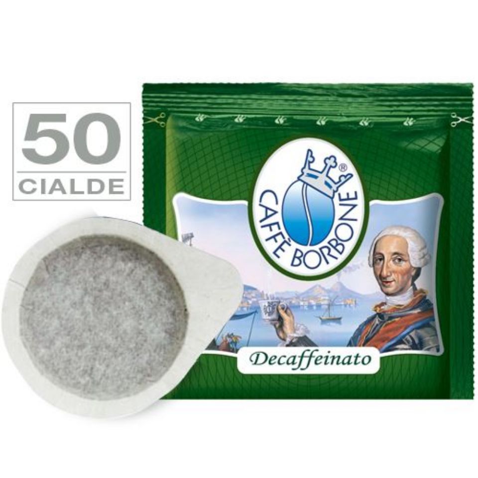 Picture of 50 Cialde caffè Borbone miscela VERDE DECAFFEINATO filtrocarta 44 mm ESE