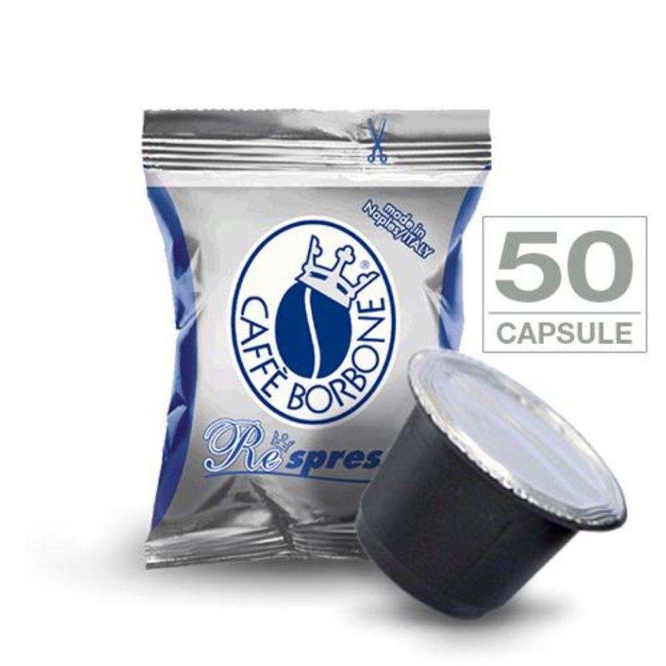 Picture of Capsule REspresso caffè Borbone miscela BLU (50 Cialde compatibili Nespresso)