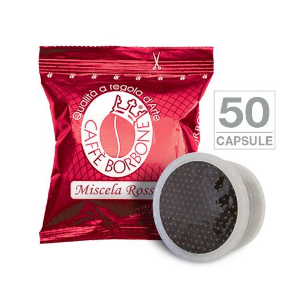Picture of Capsule caffè Borbone miscela ROSSA (50 cialde compatibili Espresso Point) Picture of Capsule caffè Borbone miscela ROSSA (50 cialde compatibili Espresso Point)
