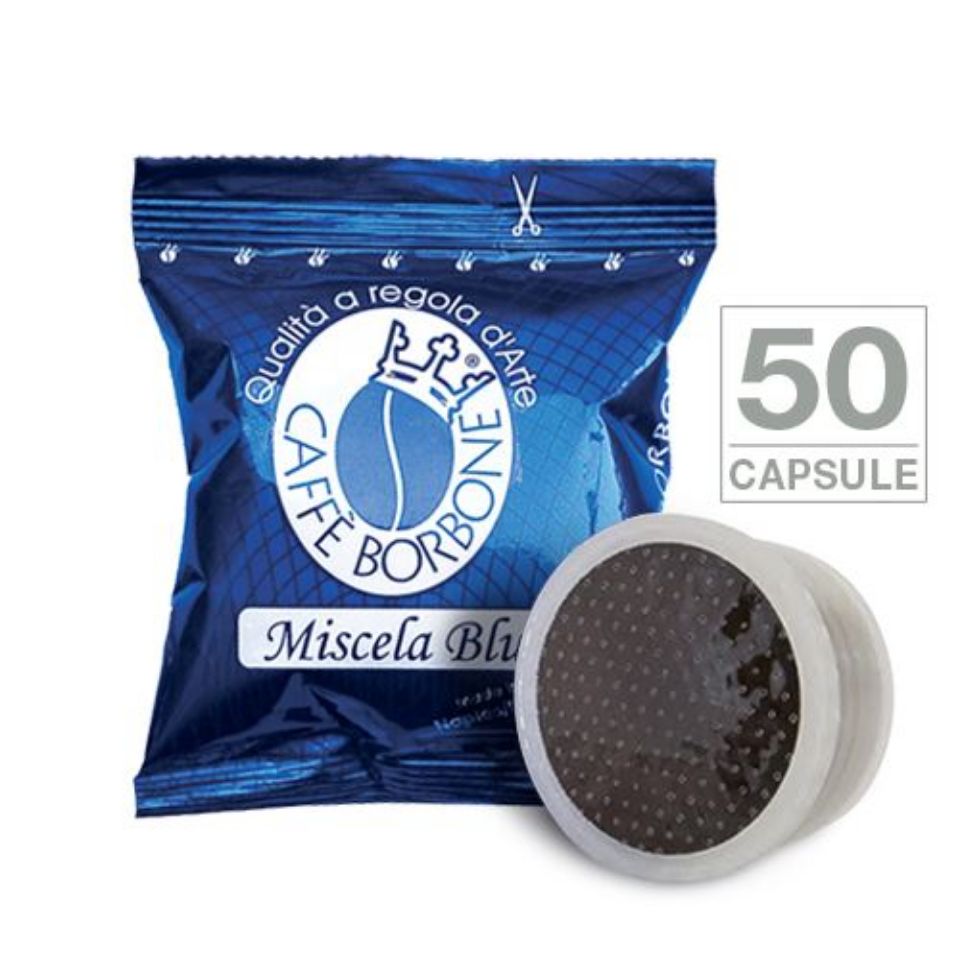 Picture of 50 Cialde caffè Borbone miscela BLU Monodose compatibili Espresso Point 