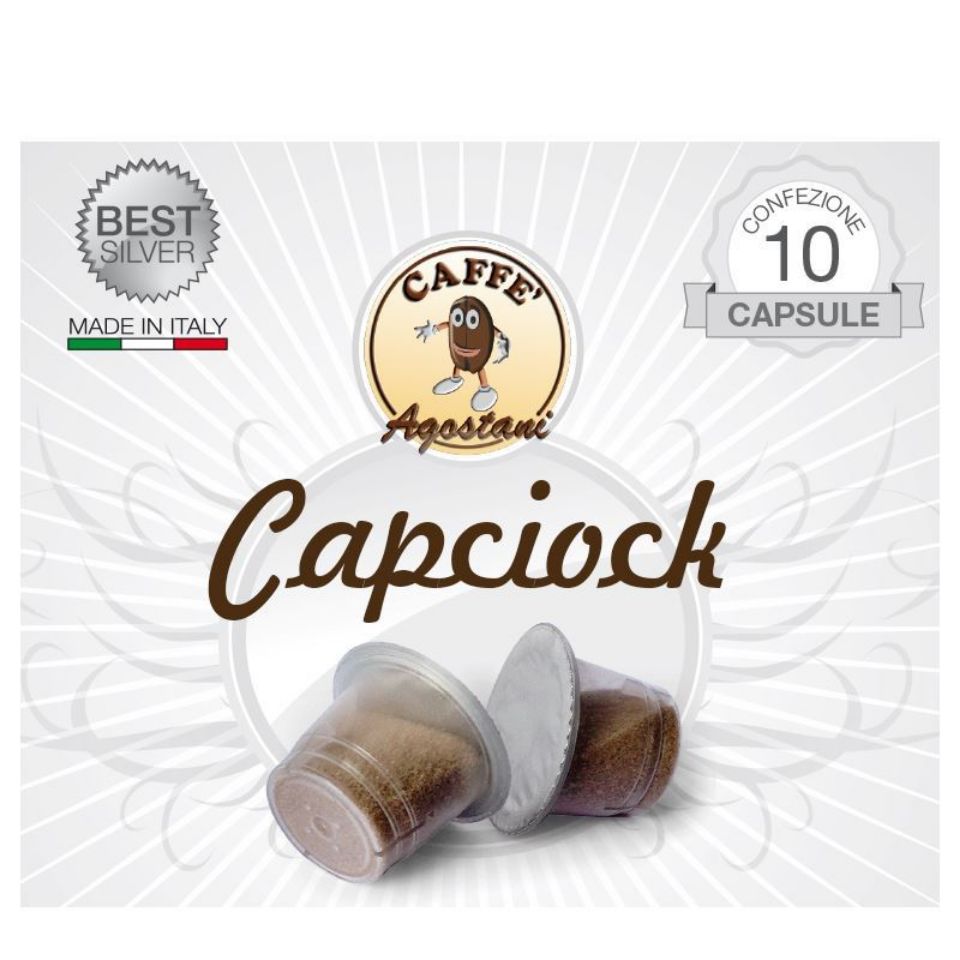 Picture of 10 caps of Agostani Best Silver Capciock compatible with Nespresso system