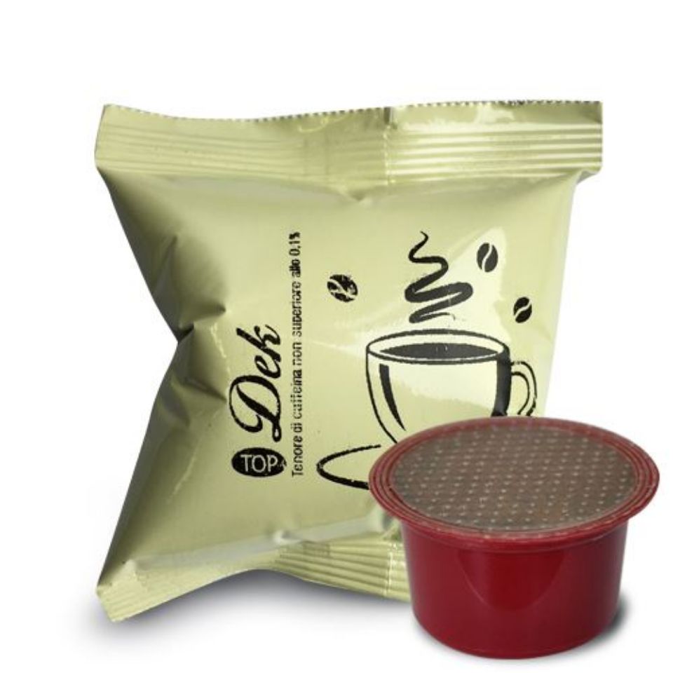Picture of 50 Agostani DEK coffee capsules compatible with Lavazza BLUE and Lavazza In Black systems