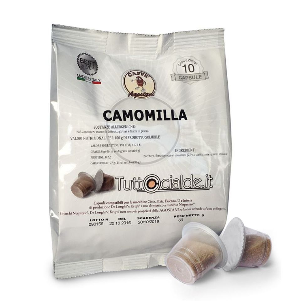 Picture of 10 Camomile Agostani Best Silver Nespresso compatible capsules