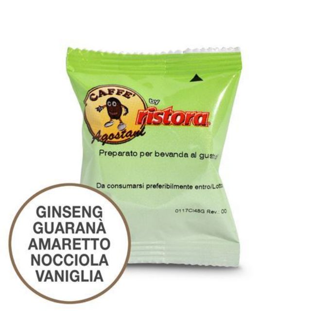 Show details for 50 Agostani di Ristora flavored pods compatible with lavazza Point 50 Agostani di Ristora flavored pods compatible with lavazza Point