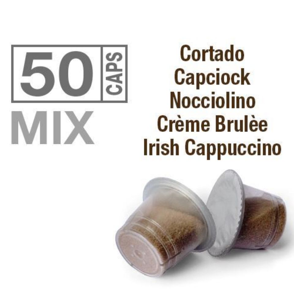 Picture of OFFERTA: 50 capsule MIX NUOVI SOLUBILI Agostani Best Silver compatibili Nespresso