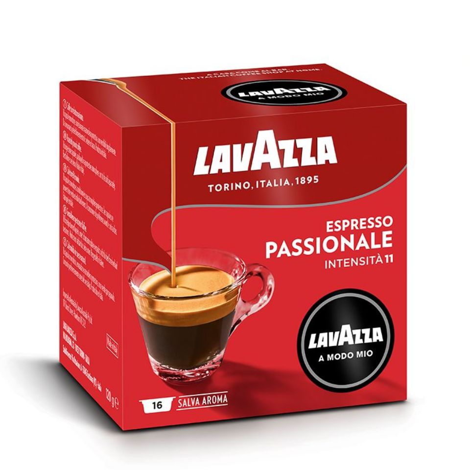 Picture of 128 coffee capsules of Lavazza A Modo Mio Passionale