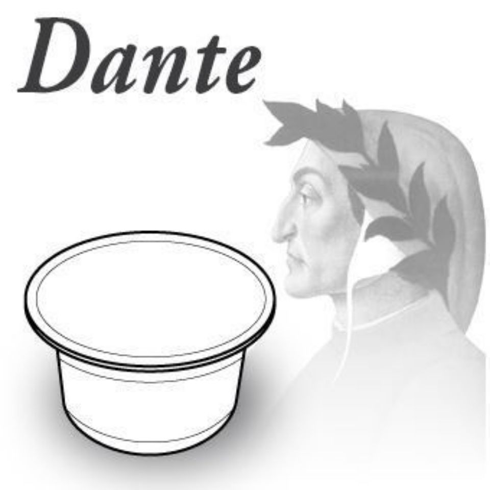 Picture of 100 Agostani Dante coffee capsules compatible Caffitaly system