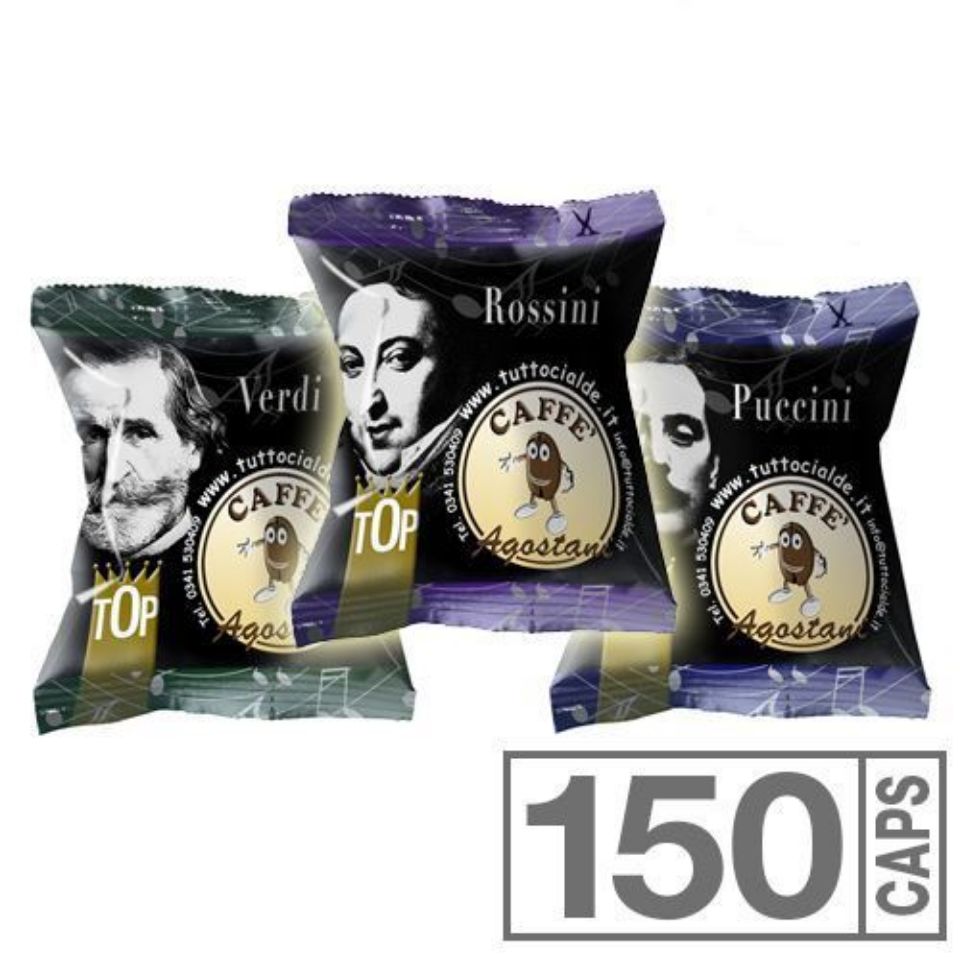 Picture of SPECIAL OFFER : 150 Agostani Top capsules compatible with Lavazza Blue and Lavazza In Black