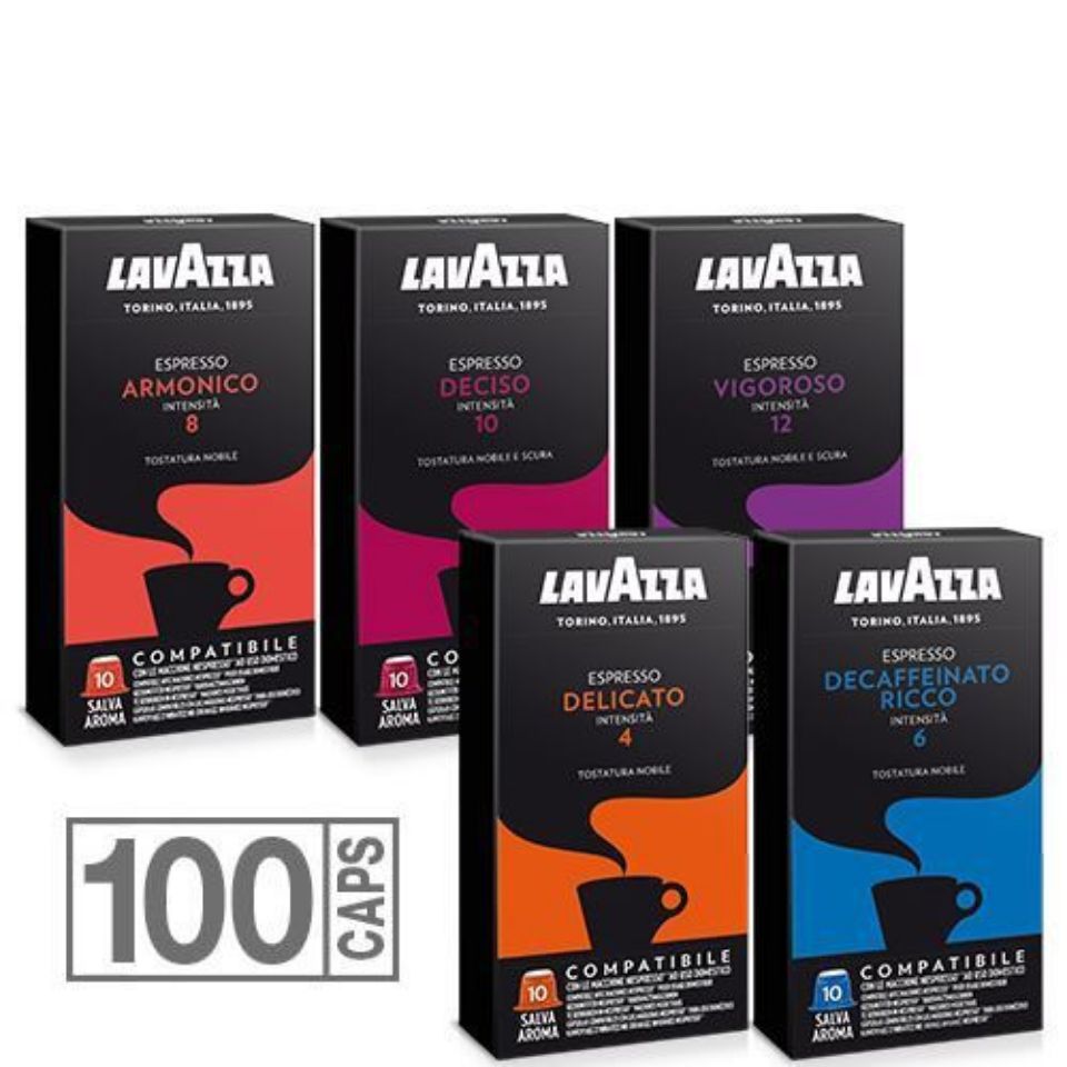 Picture of Offer: 100 Nespresso Compatible Lavazza MIX Coffee Capsules with Free Shipping