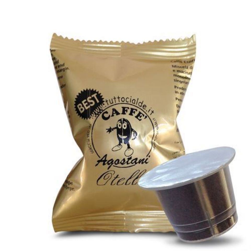 Picture of 100 caps of Caffe Agostani Best Otello compatible with Nespresso system