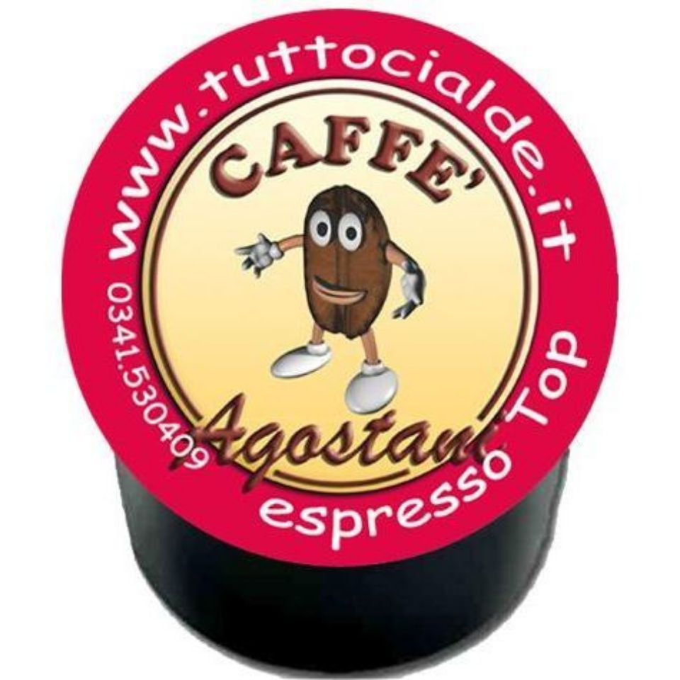 Picture of 100 Agostani ESPRESSO TOP capsules compatible with Lavazza Blue System