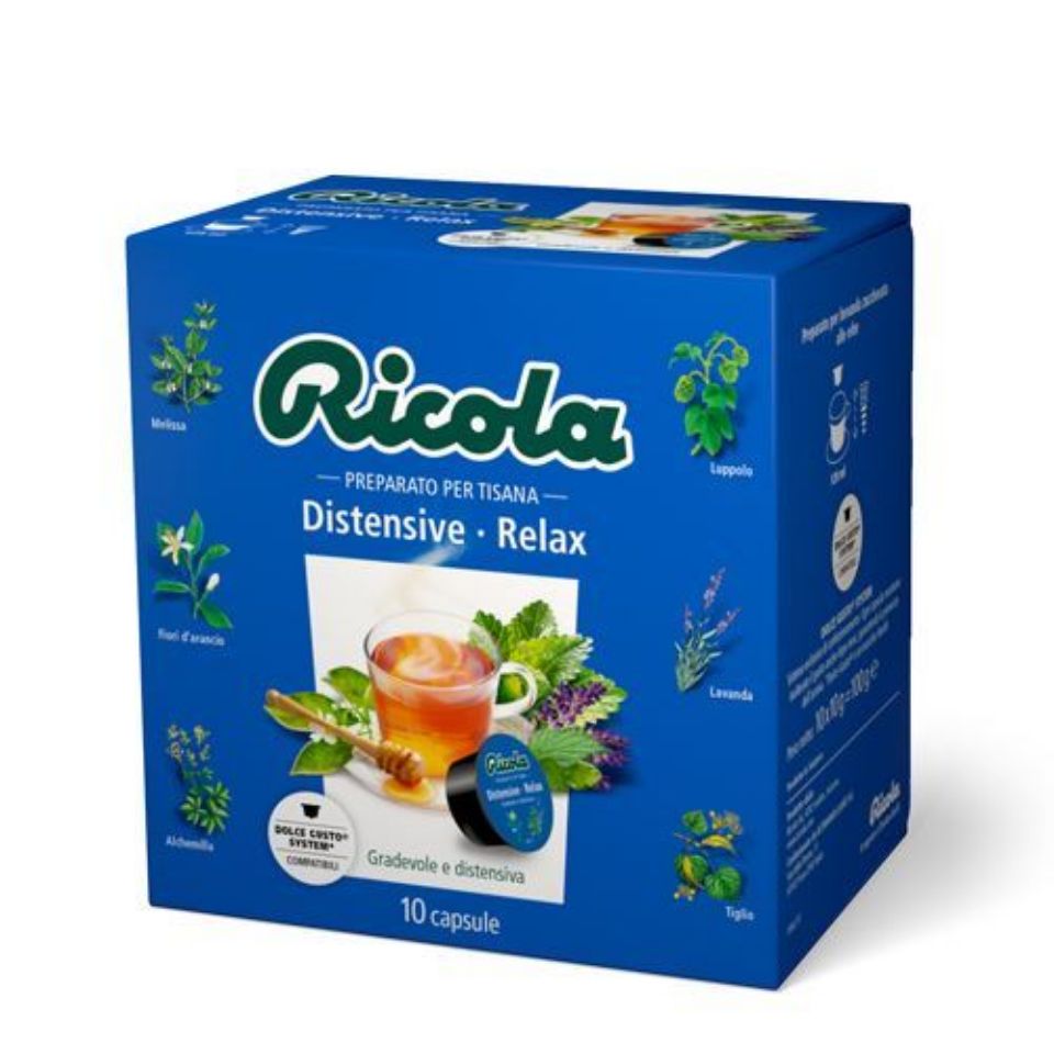 Picture of 10 Ricola herbal tea caps comaptible with Nescafé Dolce Gusto system