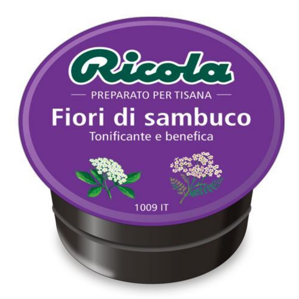 Picture of 10 Ricola Elderflower herbal tea caps compatible with Nescafé Dolce Gusto system