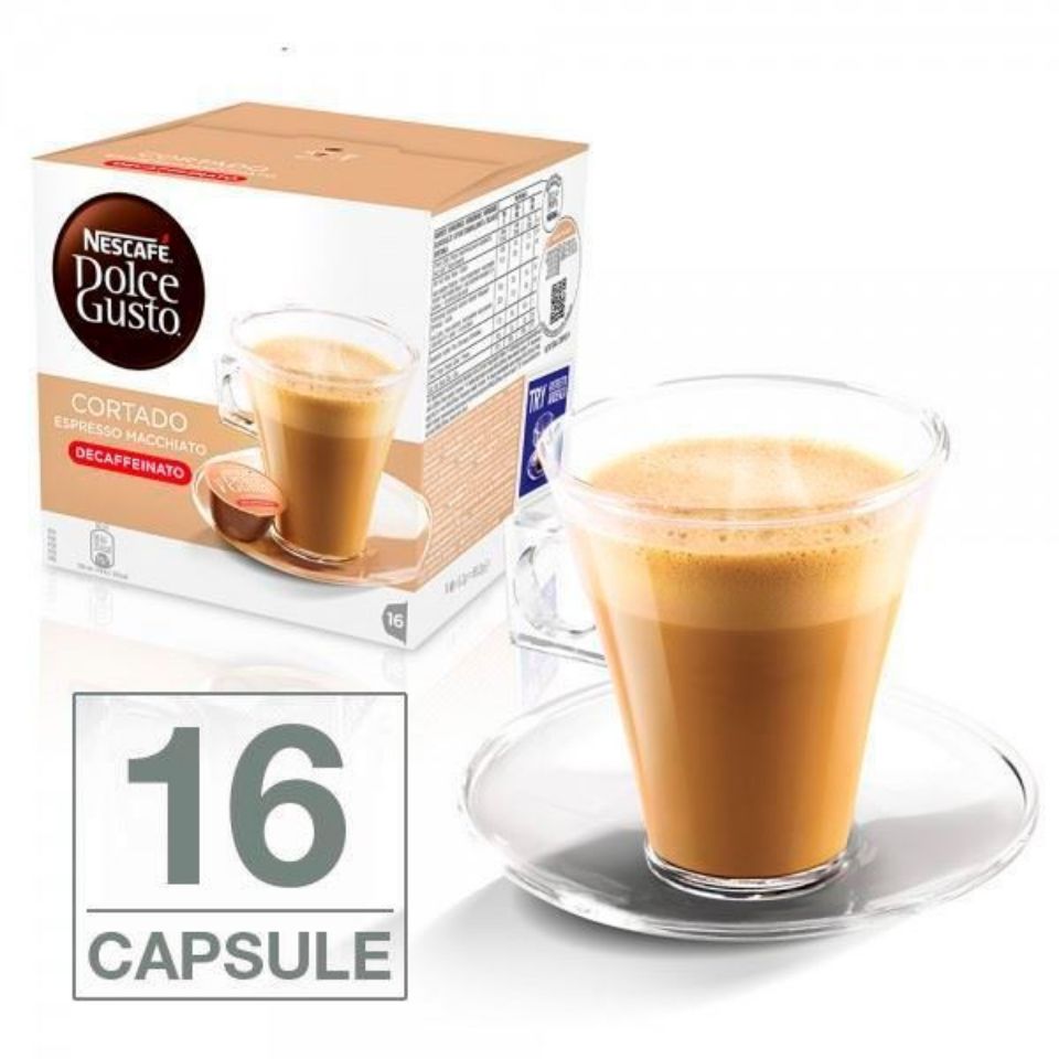 Picture of 16 Nescafé Dolce Gusto Cortado Dek capsules