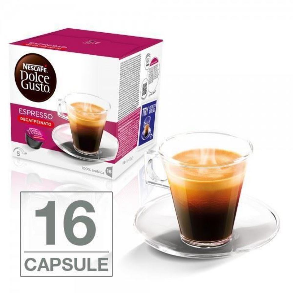 Picture of 16 Nescafé Dolce Gusto Espresso Decaffeinated capsules