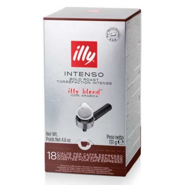 18 ESE coffee pods 44mm paper filter Illy Strong Roast