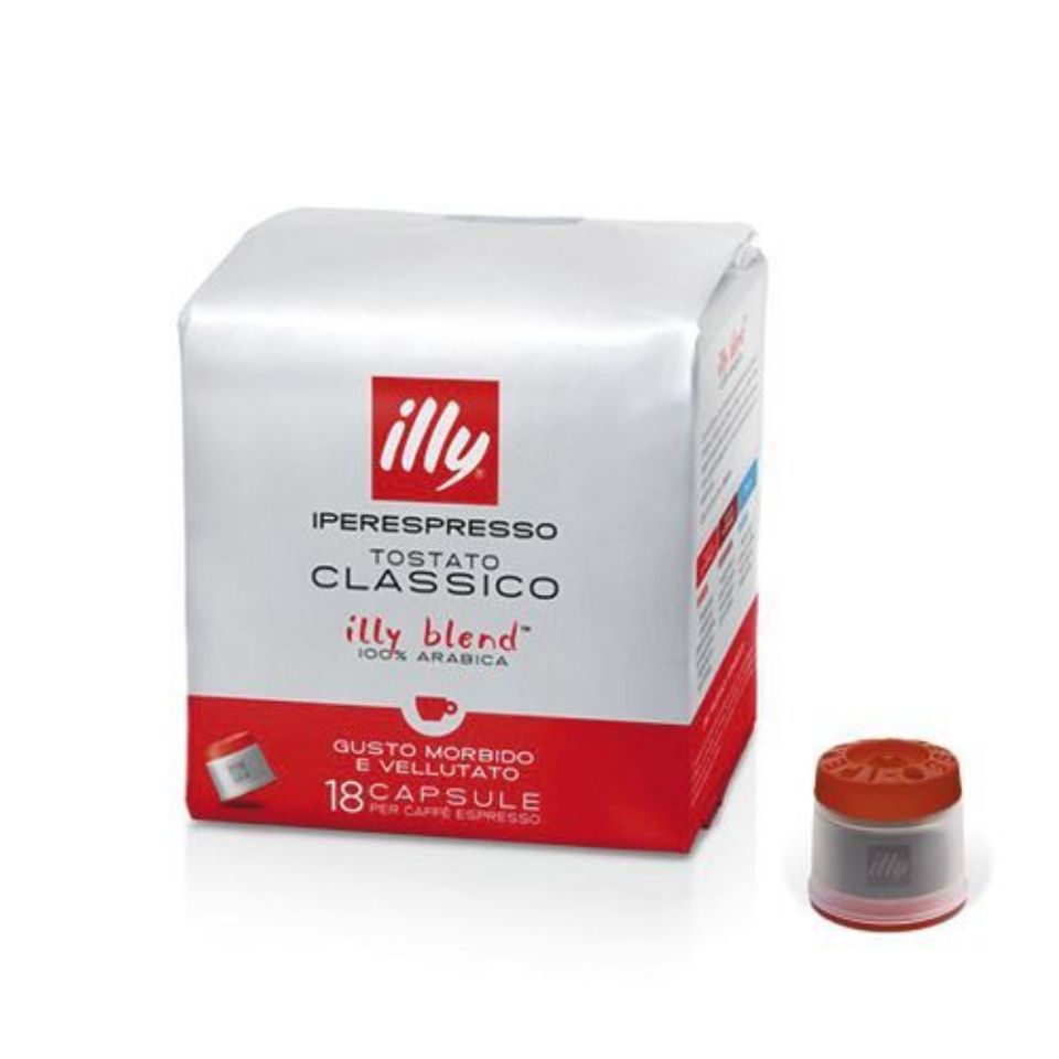 Picture of 108  Illy Iperespresso CLASSICO 100% Arabica Medium Roast Red caps