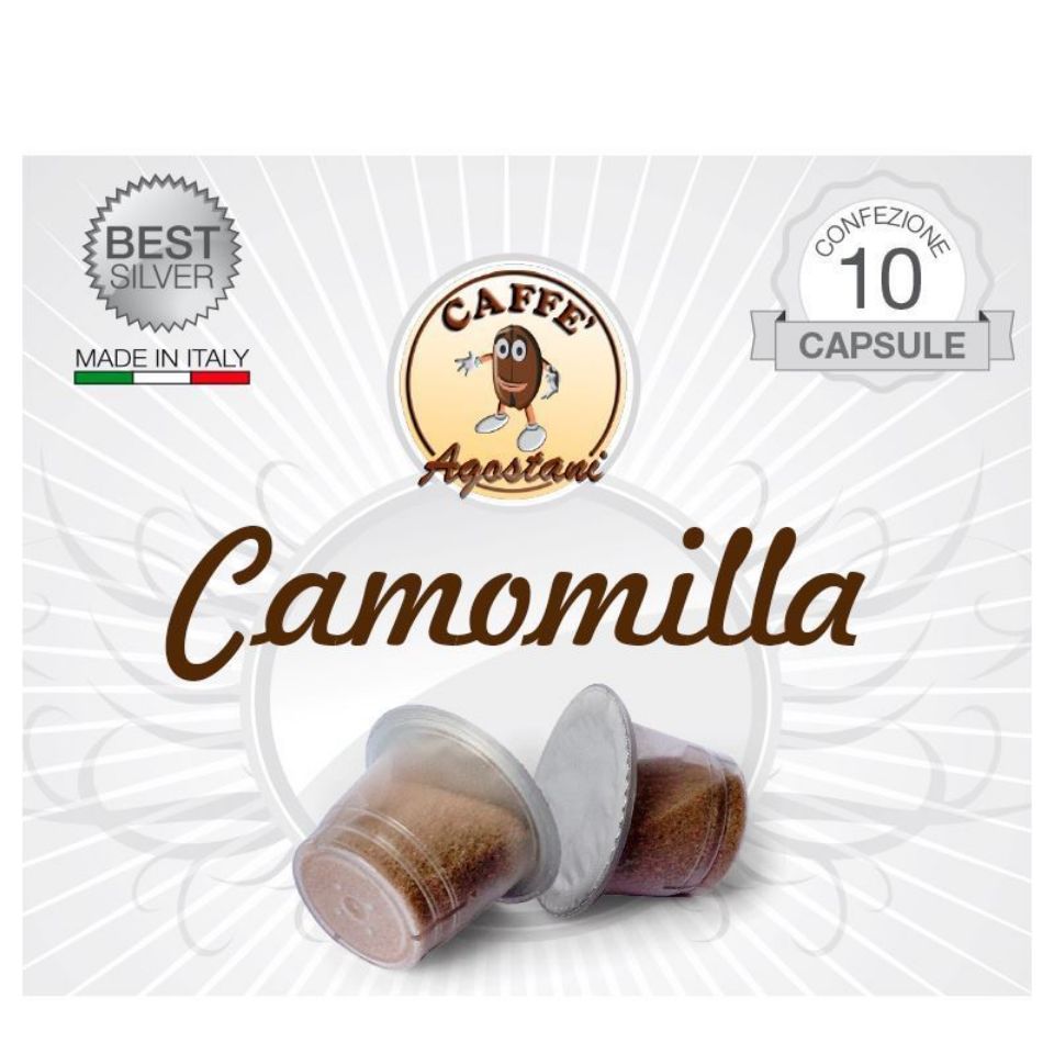 Picture of 10 Camomile Agostani Best Silver Nespresso compatible capsules