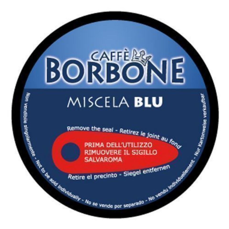 Picture of 90 Caffè Borbone BLUE Blend capsules compatible with Dolce Gusto coffee machines