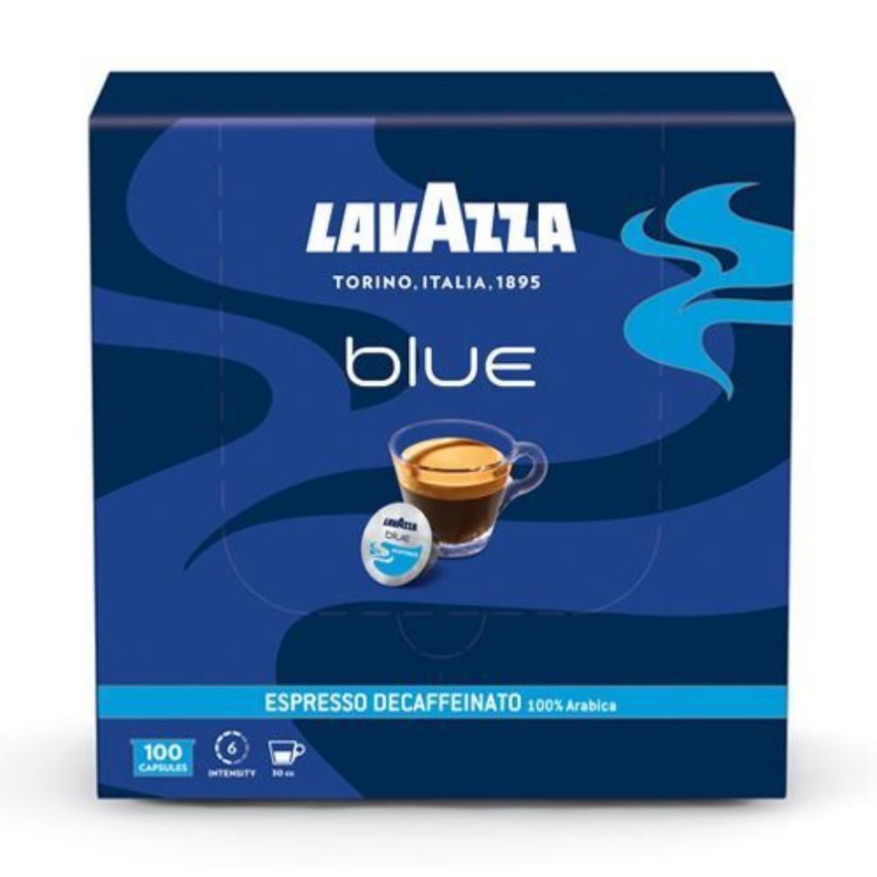 Picture of 100 coffee capsules of Lavazza BLUE Decaffeinated