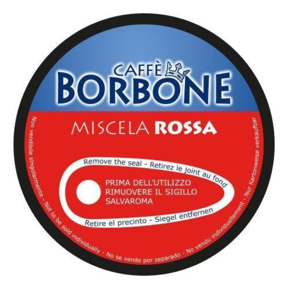 Picture of 90 Caffè Borbone RED Blend capsules compatible with Dolce Gusto coffee machines