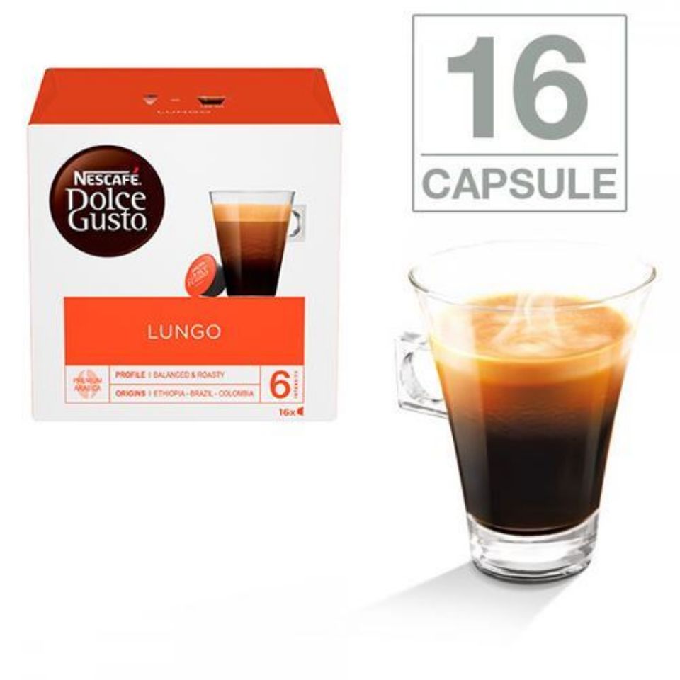 Picture of 16 capsule Nescafè Dolce Gusto Caffè Lungo