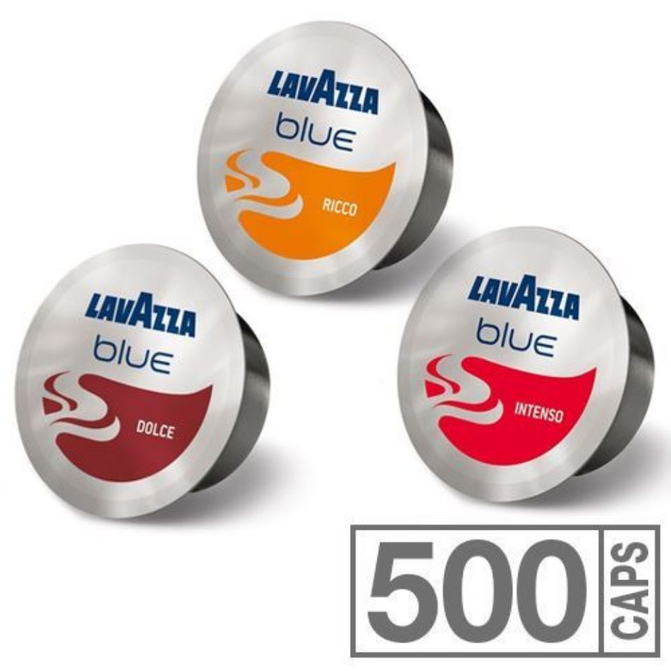 Picture of 500 coffee capsules for Lavazza BLUE System Dolce-Ricco-Intenso