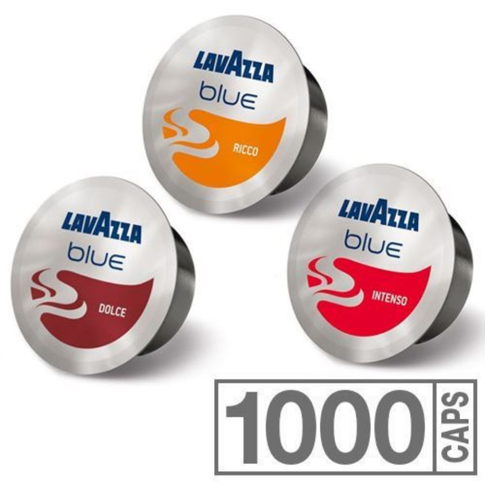 Picture of 1000 coffee capsules for Lavazza BLUE System Dolce-Ricco-Intenso