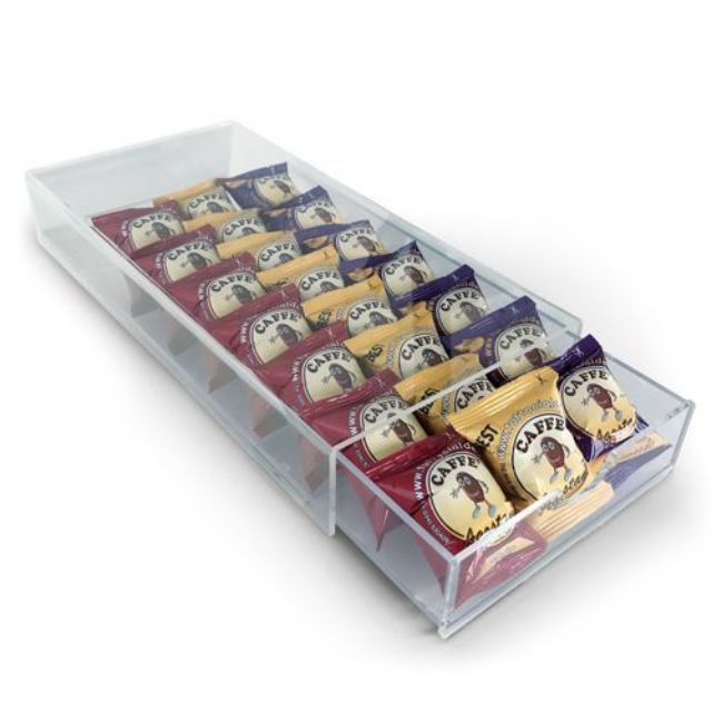 Transparent capsule holder