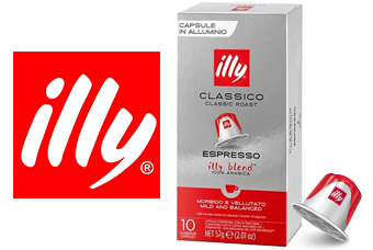 Illy Capsules and Compatible Nespresso Coffee Machines
