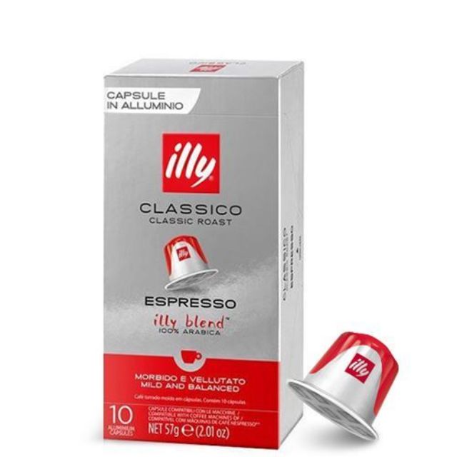 10 Illy Classico capsules compatible Nespresso