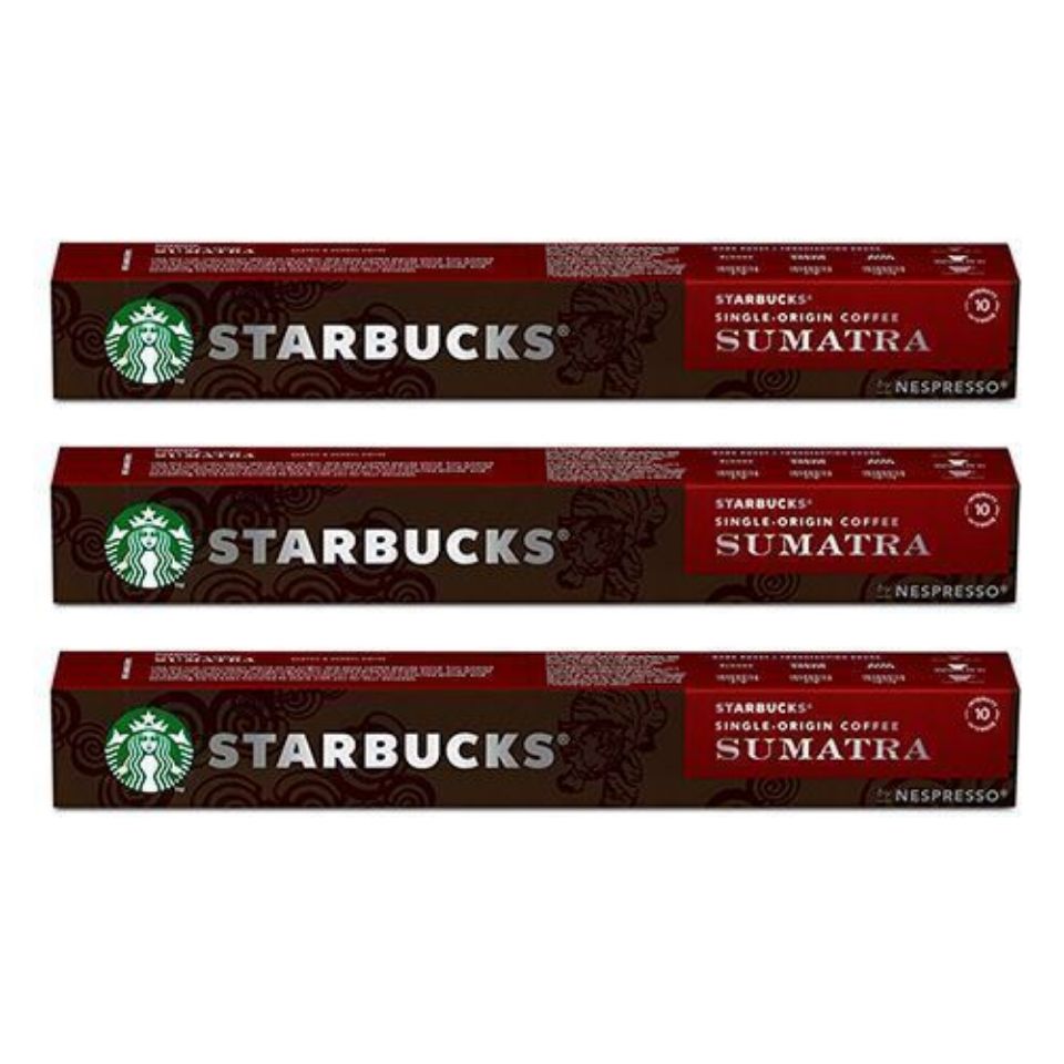 Picture of 120 capsules STARBUCKS Single-Origin Sumatra by Nespresso, for espresso coffee