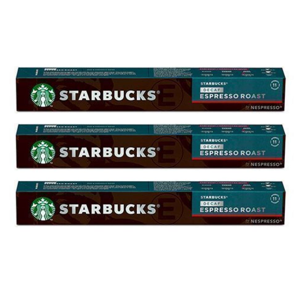 Picture of 120 capsules STARBUCKS Decaf Espresso Roast by Nespresso, decaffeinated coffee