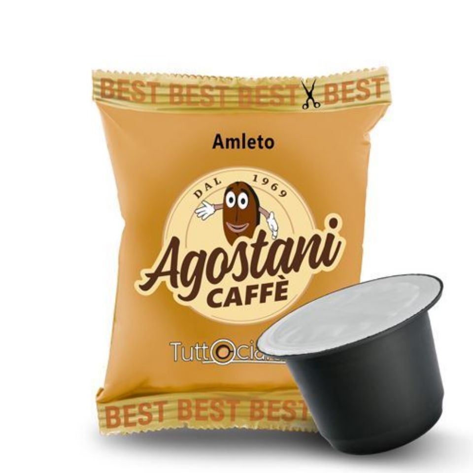 Picture of 100 Compatible Nespresso Caps - Caffé Agostani Best Amleto 