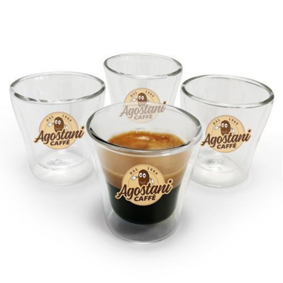 Picture of 4 Caffè Agostani Double Walled Glasses