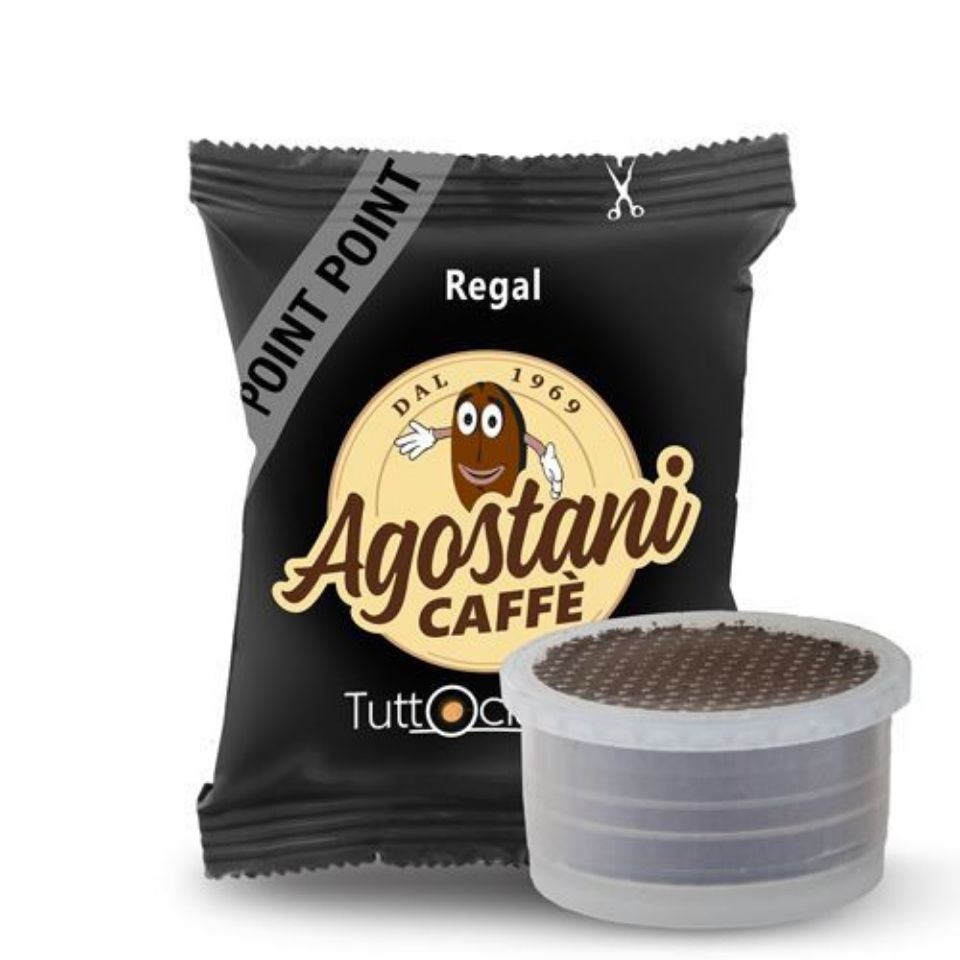 Picture of 100 Agostani REGAL ARABICA capsules compatible with Lavazza Point System